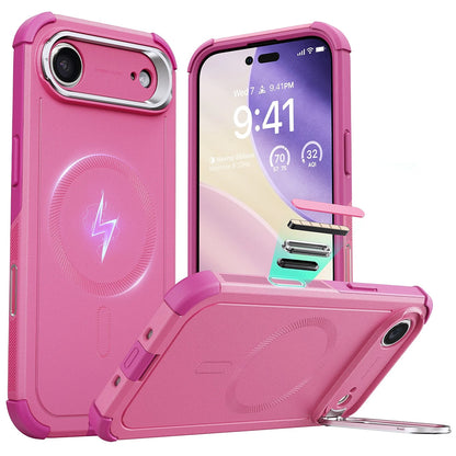 Husa MagSafe pentru Apple iPhone 17 Air, ESR, Cyber Armor Kickstand, Roz