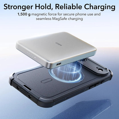 Husa MagSafe pentru Apple iPhone 17 Air, ESR, Cyber, Neagra