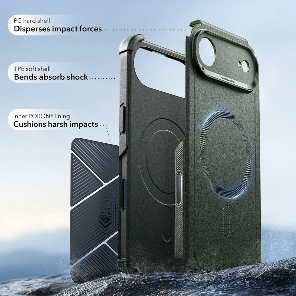 Husa MagSafe pentru Apple iPhone 17 Air, ESR, Cyber, Verde