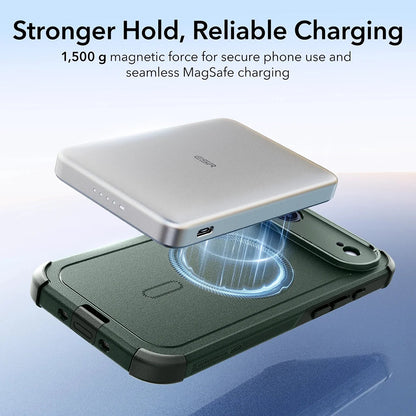 Husa MagSafe pentru Apple iPhone 17 Air, ESR, Cyber, Verde