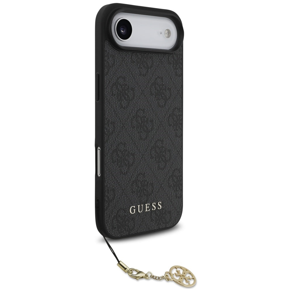 Husa MagSafe pentru Apple iPhone 17 Air, Guess, 4G Charm Cradle, Neagra