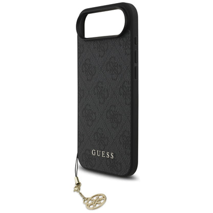 Husa MagSafe pentru Apple iPhone 17 Air, Guess, 4G Charm Cradle, Neagra