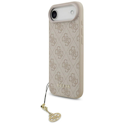 Husa MagSafe pentru Apple iPhone 17 Air, Guess, 4G Charm Cradle, Roz