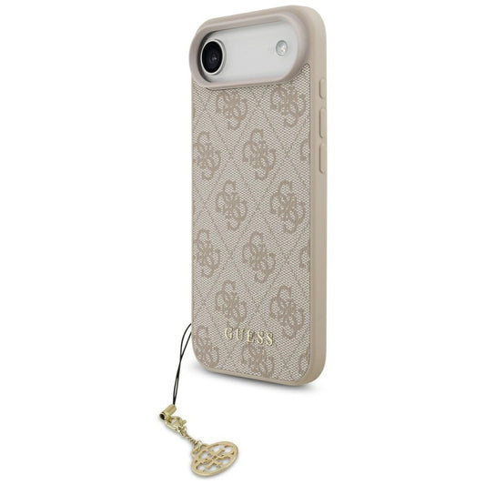 Husa MagSafe pentru Apple iPhone 17 Air, Guess, 4G Charm Cradle, Roz