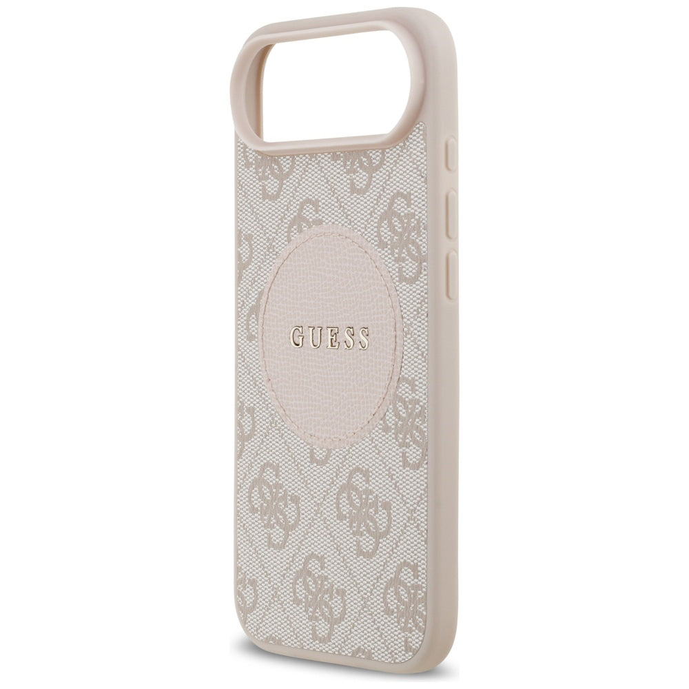 Husa MagSafe pentru Apple iPhone 17 Air, Guess, 4G Circle Classic Logo, Roz