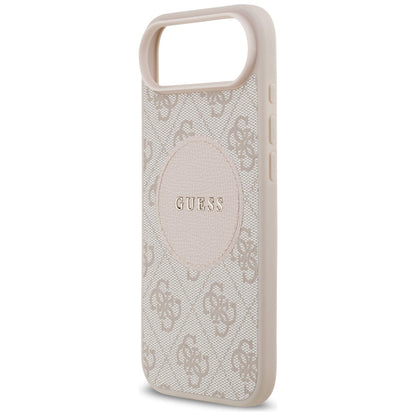 Husa MagSafe pentru Apple iPhone 17 Air, Guess, 4G Circle Classic Logo, Roz