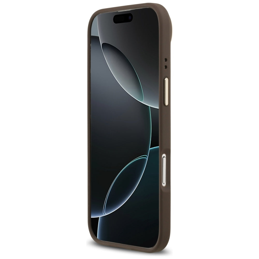 Husa MagSafe pentru Apple iPhone 17 Air, Guess, 4G Classic, Maro