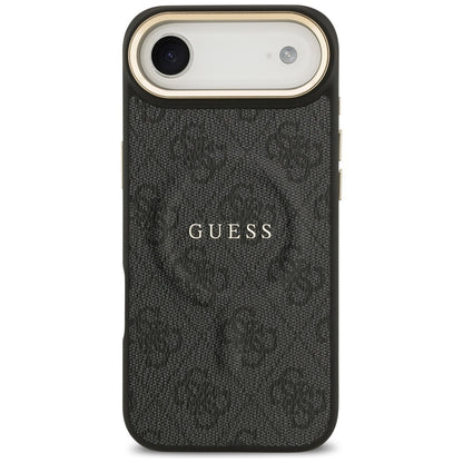 Husa MagSafe pentru Apple iPhone 17 Air, Guess, 4G Classic, Neagra