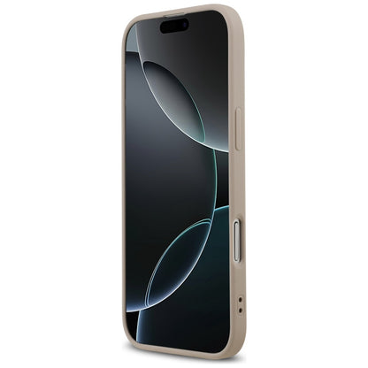 Husa MagSafe pentru Apple iPhone 17 Air, Guess, 4G Ring Classic Logo, Roz