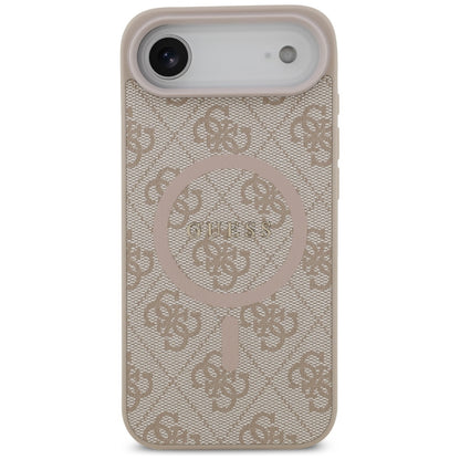 Husa MagSafe pentru Apple iPhone 17 Air, Guess, 4G Ring Classic Logo, Roz