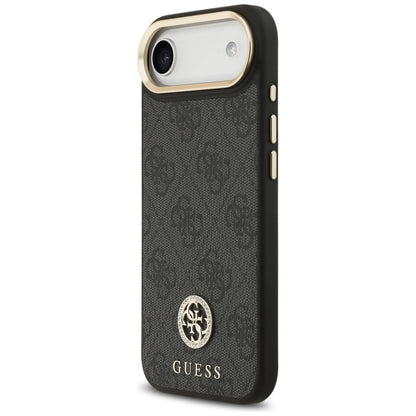 Husa MagSafe pentru Apple iPhone 17 Air, Guess, 4G Strass Logo, Neagra