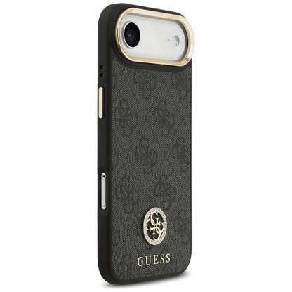 Husa MagSafe pentru Apple iPhone 17 Air, Guess, 4G Strass Logo, Neagra