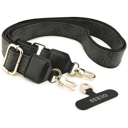 Husa MagSafe pentru Apple iPhone 17 Air, Guess, 4G Strass Logo with Big Strap, Neagra