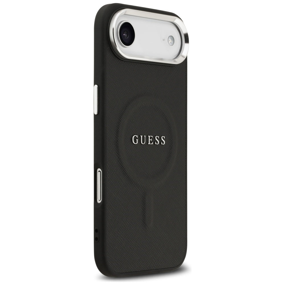 Husa MagSafe pentru Apple iPhone 17 Air, Guess, Classic Logo, Neagra