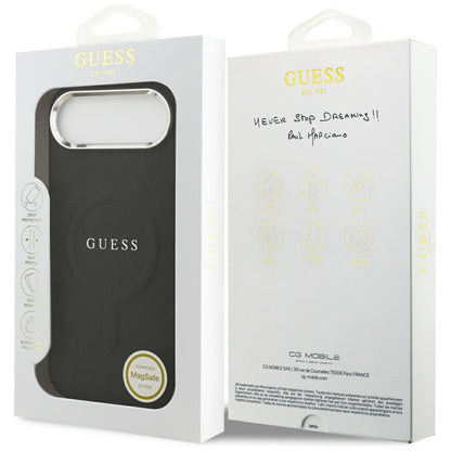 Husa MagSafe pentru Apple iPhone 17 Air, Guess, Classic Logo, Neagra