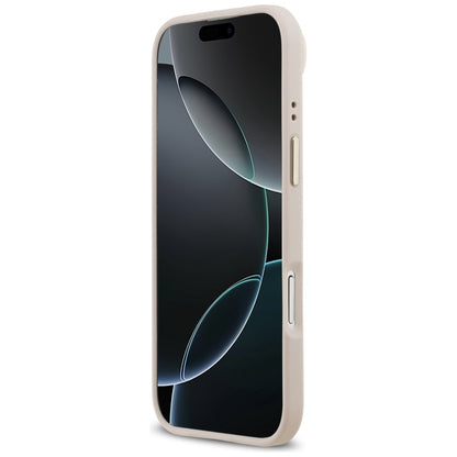 Husa MagSafe pentru Apple iPhone 17 Air, Guess, Grained Strass Logo, Roz