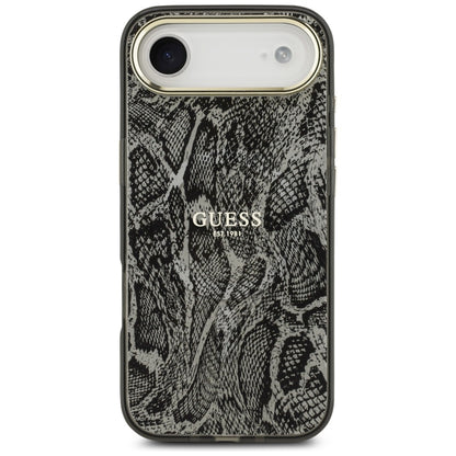 Husa MagSafe pentru Apple iPhone 17 Air, Guess, Python Pattern, Neagra
