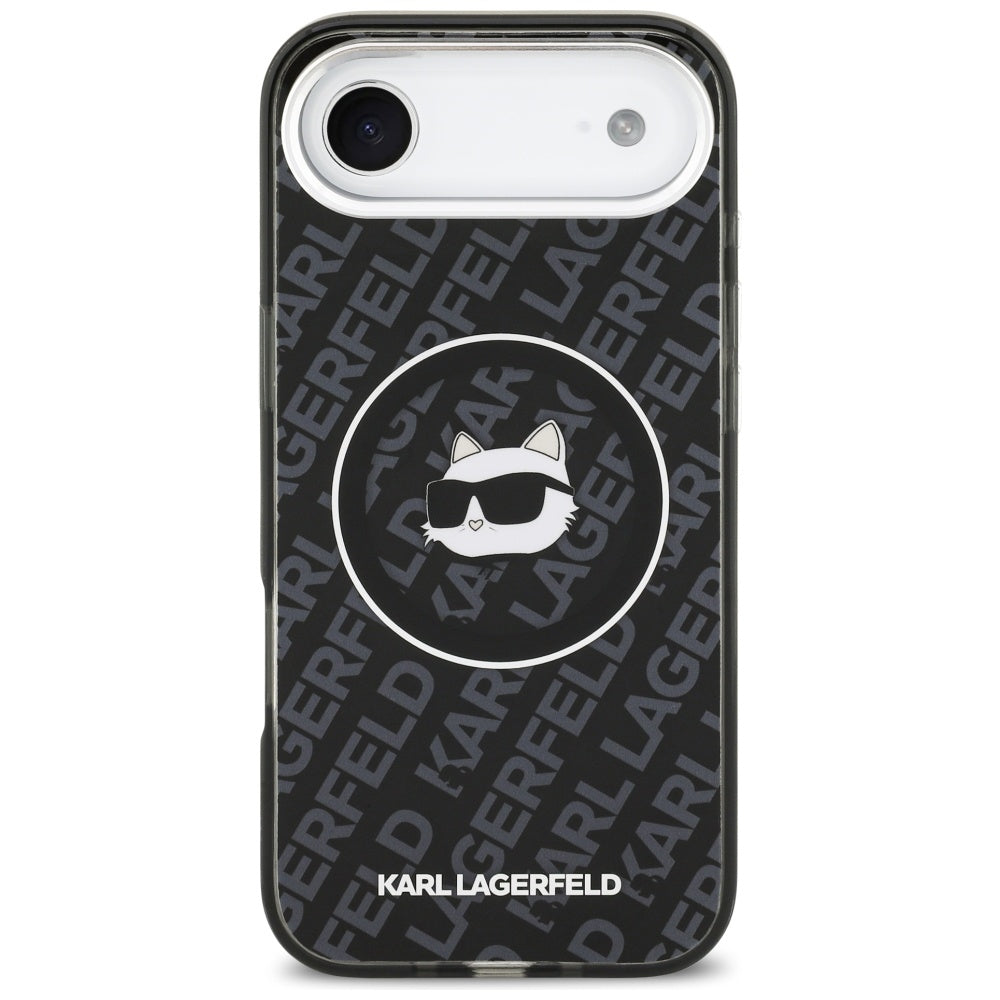 Husa MagSafe pentru Apple iPhone 17 Air, Karl Lagerfeld, IML Choupette`s Head, Neagra