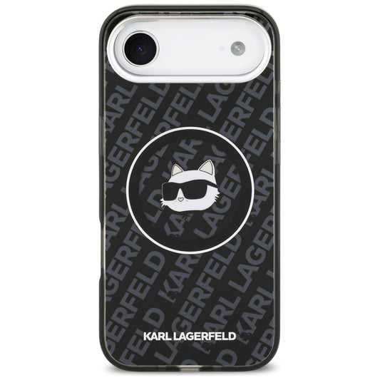 Husa MagSafe pentru Apple iPhone 17 Air, Karl Lagerfeld, IML Choupette`s Head, Neagra