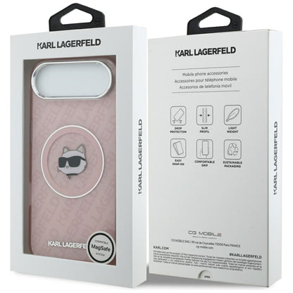 Husa MagSafe pentru Apple iPhone 17 Air, Karl Lagerfeld, IML Choupette`s Head, Roz