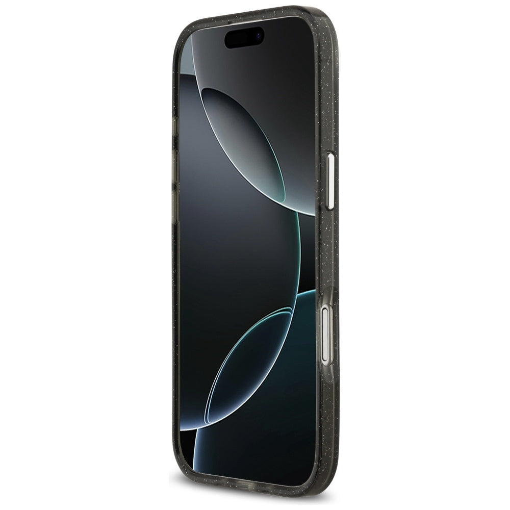 Husa MagSafe pentru Apple iPhone 17 Air, Karl Lagerfeld, IML Glitter Karl & Choupette`s Heads, Neagra