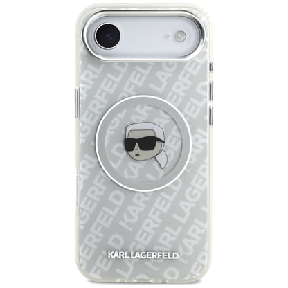 Husa MagSafe pentru Apple iPhone 17 Air, Karl Lagerfeld, IML Karl`s Head, Gri