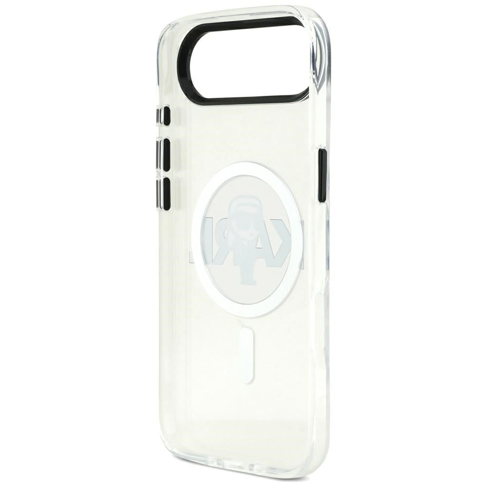 Husa MagSafe pentru Apple iPhone 17 Air, Karl Lagerfeld, IML Sketch Logo Karl, Transparenta