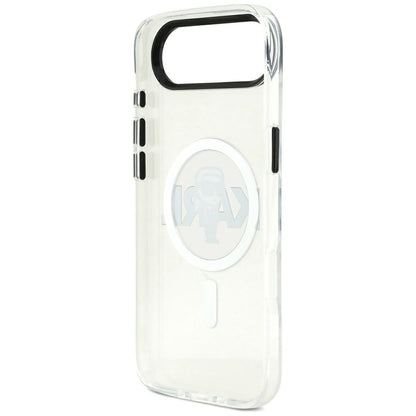 Husa MagSafe pentru Apple iPhone 17 Air, Karl Lagerfeld, IML Sketch Logo Karl, Transparenta