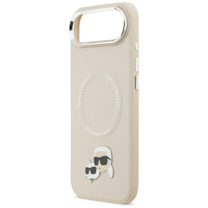Husa MagSafe pentru Apple iPhone 17 Air, Karl Lagerfeld, Karl & Choupette Pins, Bej
