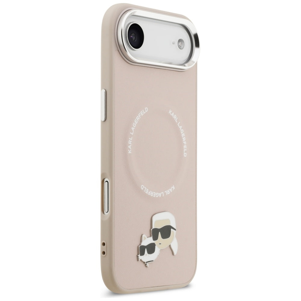 Husa MagSafe pentru Apple iPhone 17 Air, Karl Lagerfeld, Karl & Choupette Pins, Roz