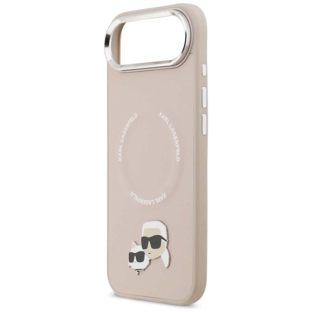 Husa MagSafe pentru Apple iPhone 17 Air, Karl Lagerfeld, Karl & Choupette Pins, Roz