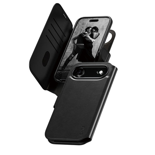 Husa MagSafe pentru Apple iPhone 17 Air, PanzerGlass, Care Feature Tango Two-in-One, Neagra