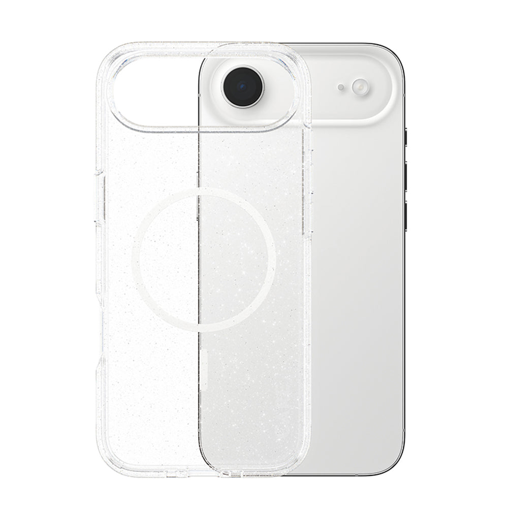 Husa MagSafe pentru Apple iPhone 17 Air, PanzerGlass, Care Urban Explorer Star Lit, Transparenta Alba