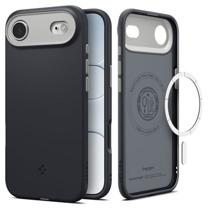 Husa MagSafe pentru Apple iPhone 17 Air, Spigen, Caseology Nano Pop, Neagra ACS10301