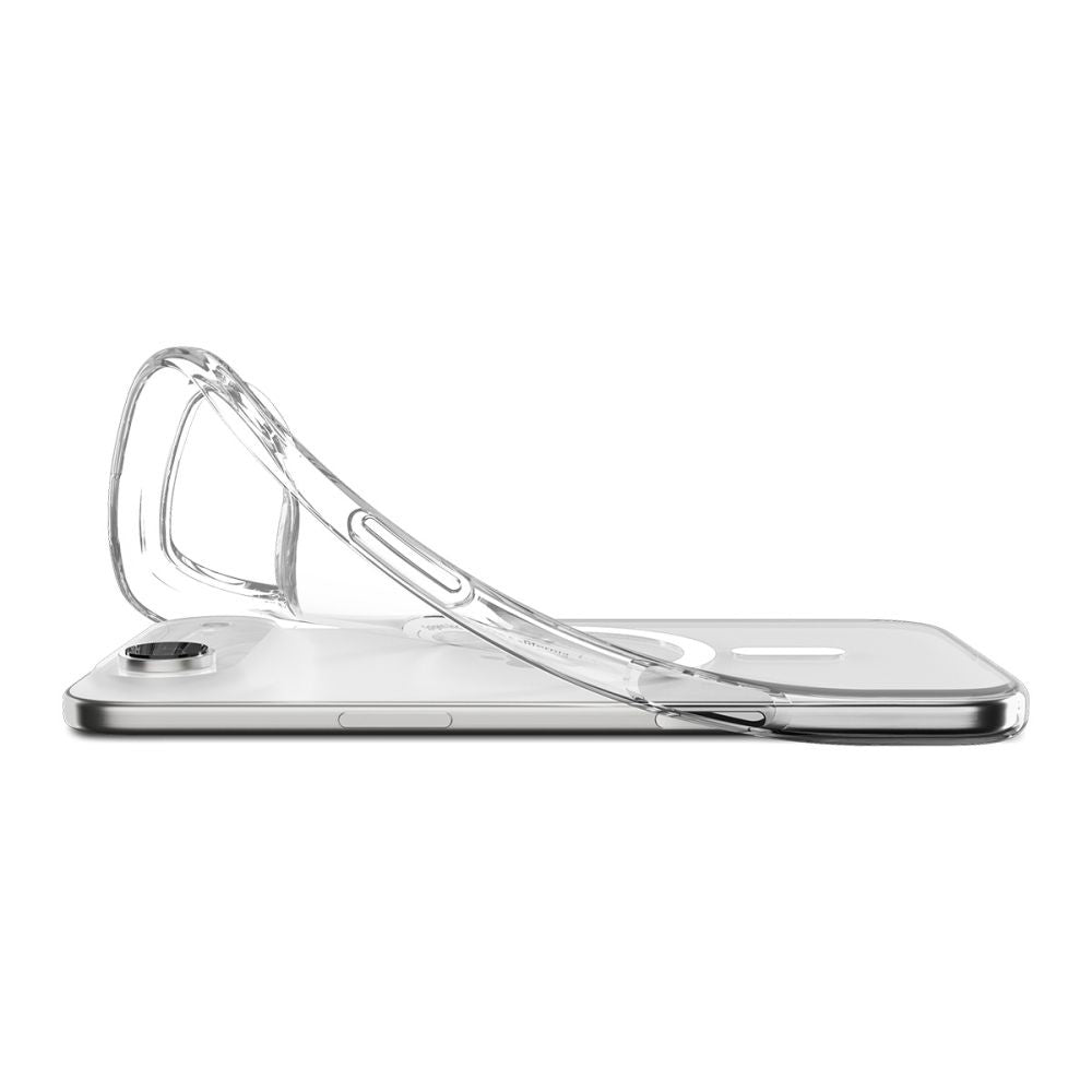 Husa MagSafe pentru Apple iPhone 17 Air, Spigen, Liquid Crystal , Alba