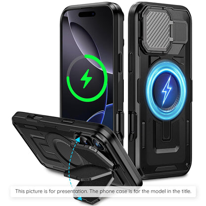 Husa MagSafe pentru Apple iPhone 17 Air, Techsuit, CamVault, Neagra