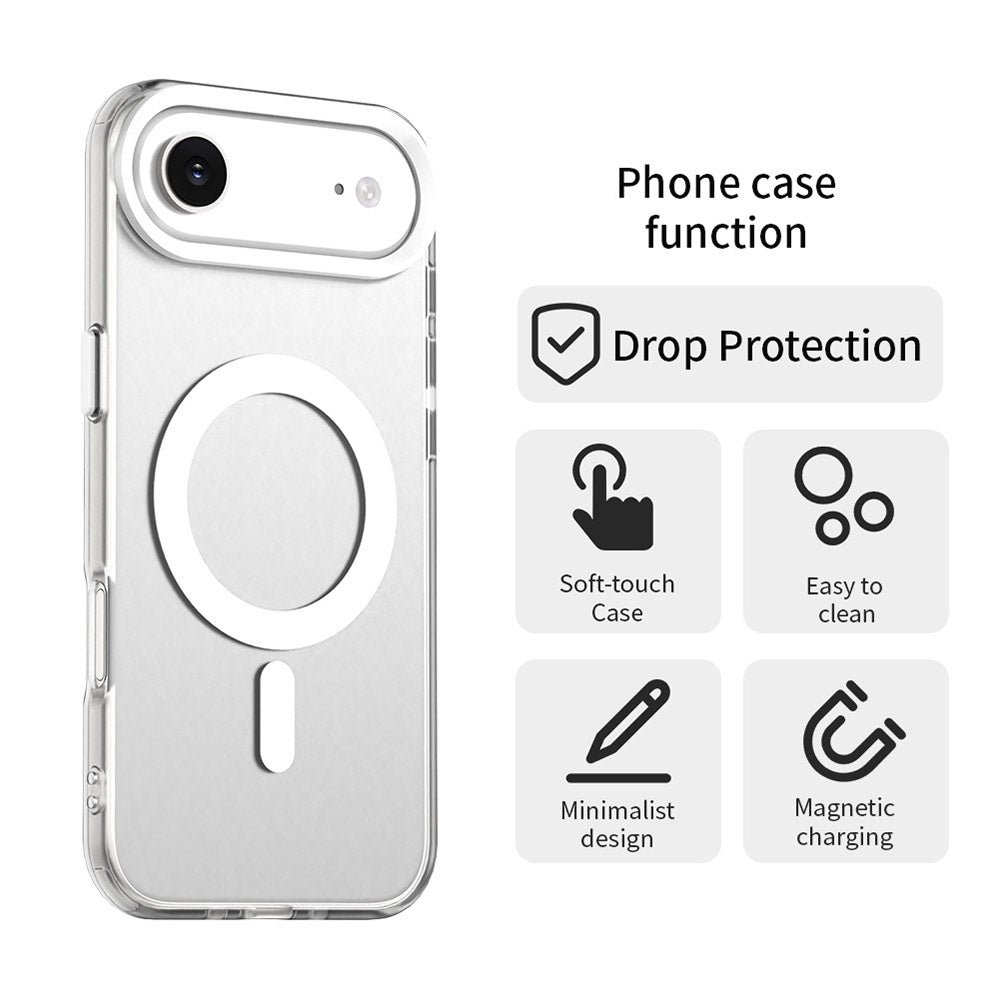 Husa MagSafe pentru Apple iPhone 17 Air, Techsuit, CandyCase, Alba