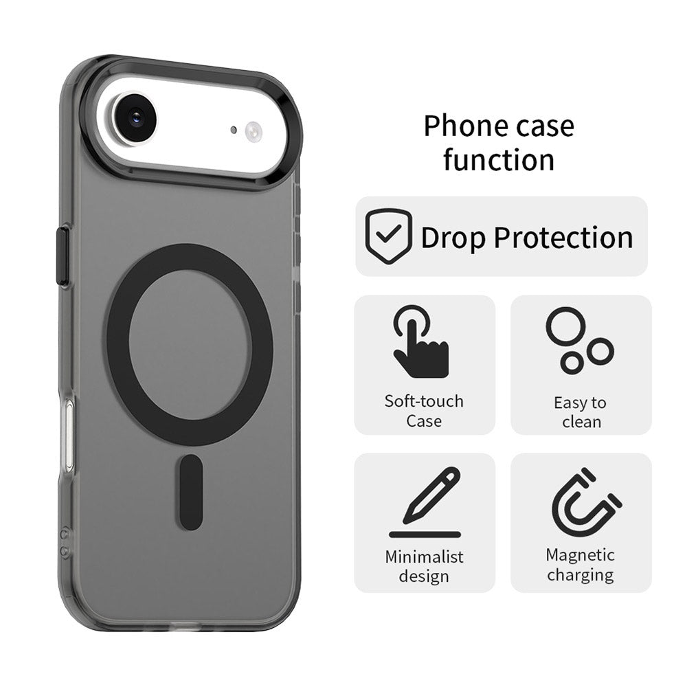 Husa MagSafe pentru Apple iPhone 17 Air, Techsuit, CandyCase, Neagra