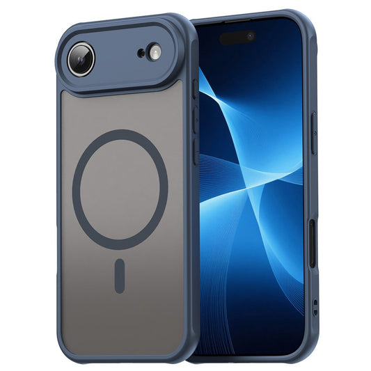 Husa MagSafe pentru Apple iPhone 17 Air, Techsuit, HaloFrost II, Bleumarin