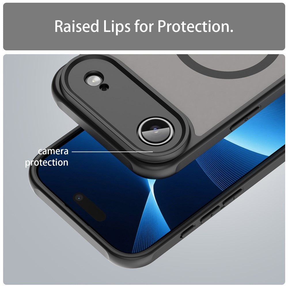 Husa MagSafe pentru Apple iPhone 17 Air, Techsuit, HaloFrost II, Neagra