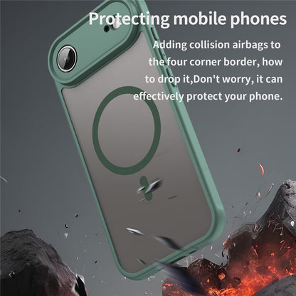 Husa MagSafe pentru Apple iPhone 17 Air, Techsuit, HaloFrost II, Verde