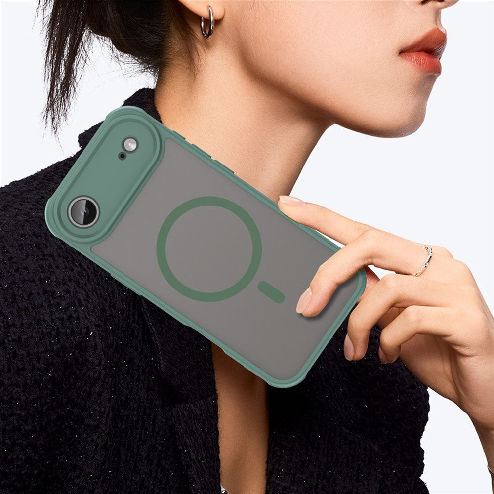 Husa MagSafe pentru Apple iPhone 17 Air, Techsuit, HaloFrost II, Verde