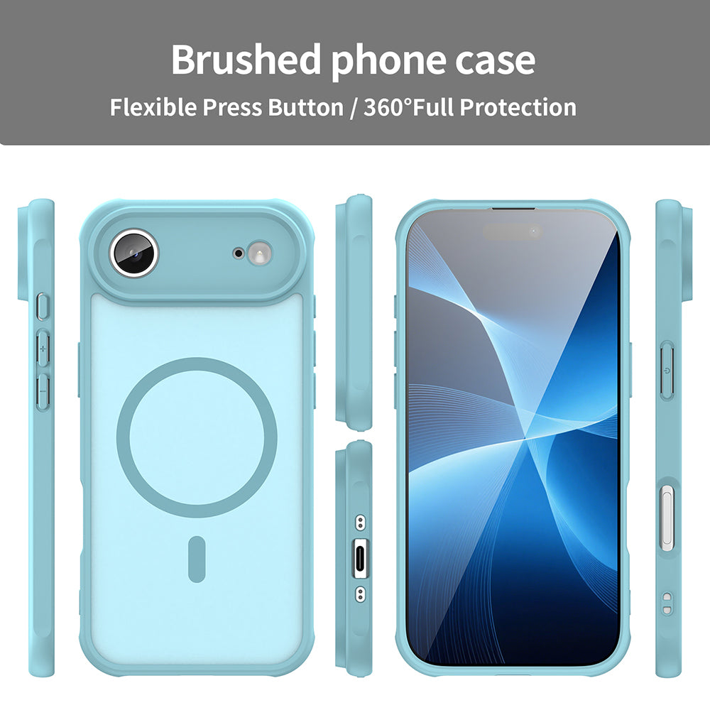 Husa MagSafe pentru Apple iPhone 17 Air, Techsuit, HaloFrost II, Verde Deschis