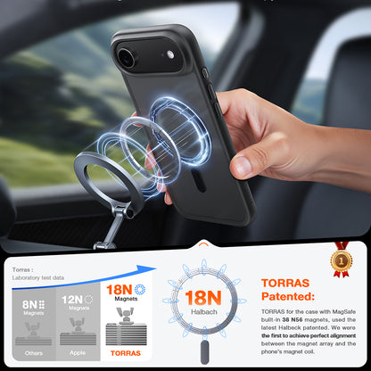 Husa MagSafe pentru Apple iPhone 17 Air, Torras, Guardian, Neagra