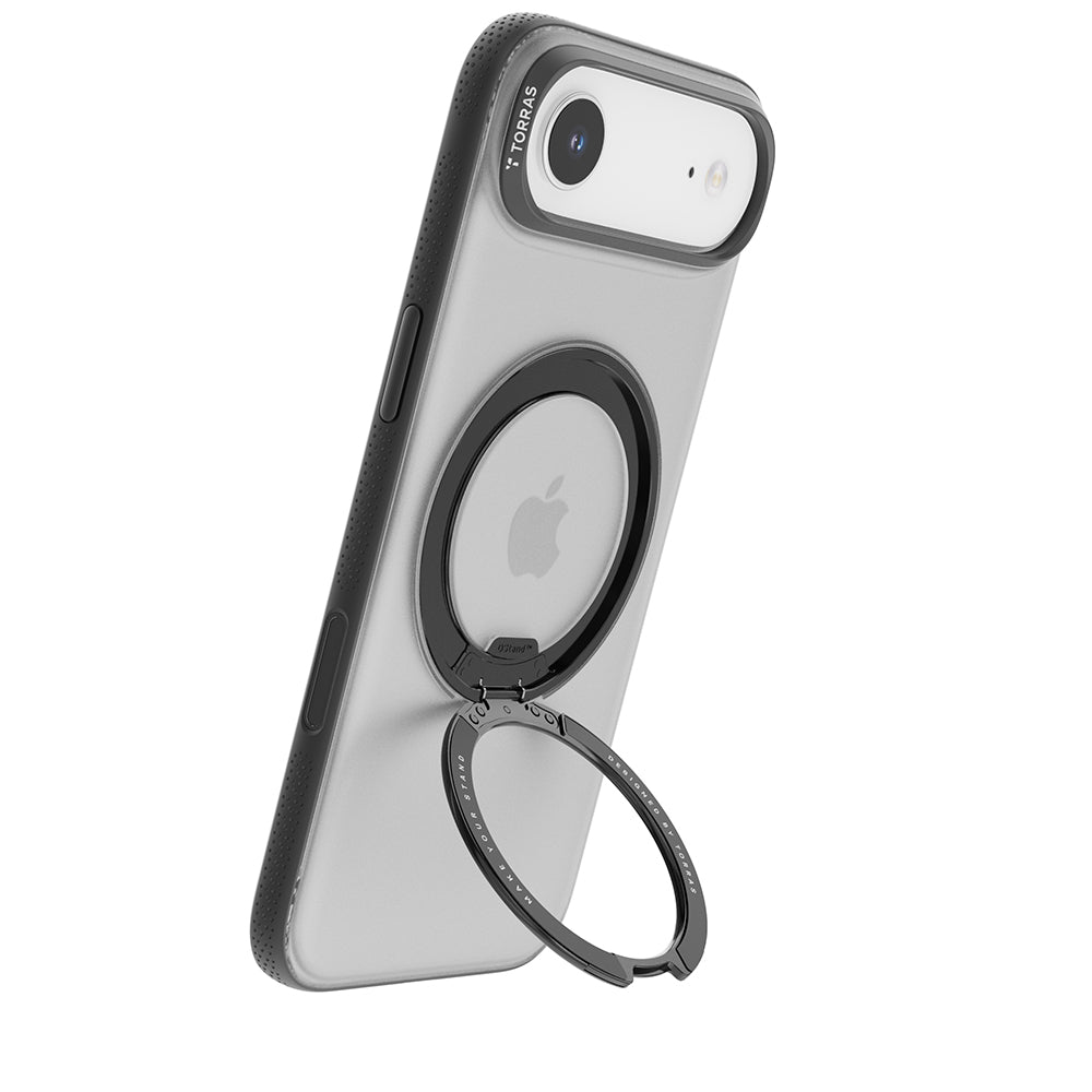 Husa MagSafe pentru Apple iPhone 17 Air, Torras, Ostand R Fitness, Neagra