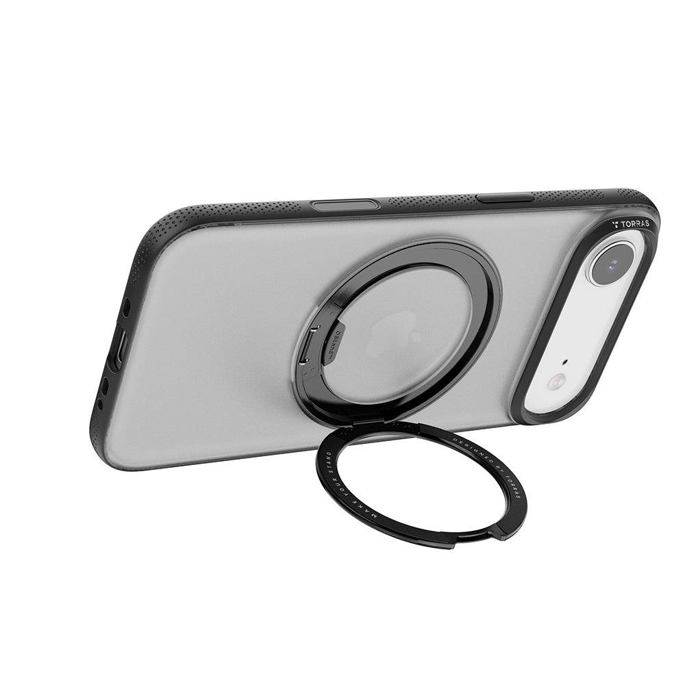 Husa MagSafe pentru Apple iPhone 17 Air, Torras, Ostand R Fitness, Neagra