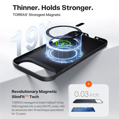 Husa MagSafe pentru Apple iPhone 17 Air, Torras, SlimFit, Neagra