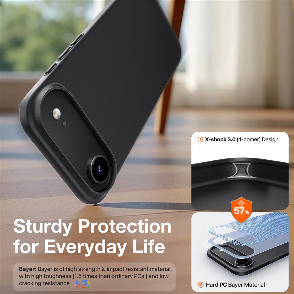 Husa MagSafe pentru Apple iPhone 17 Air, Torras, SlimFit, Neagra