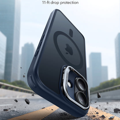 Husa MagSafe pentru Apple iPhone 17, ESR, Classic Hybrid Kickstand, Albastra Satinata