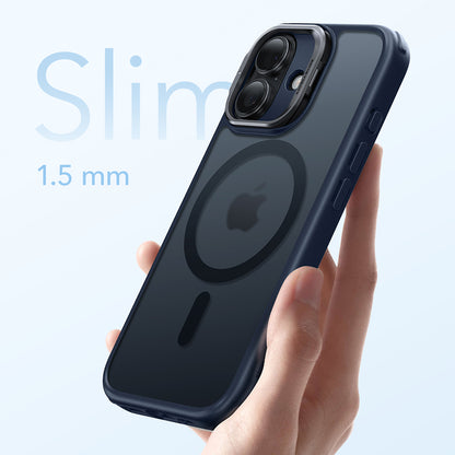 Husa MagSafe pentru Apple iPhone 17, ESR, Classic Hybrid Kickstand, Albastra Satinata